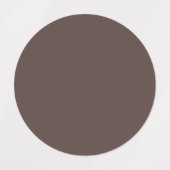 Trendy Dark Mocha Brown - Label Etiketten (Design 2)