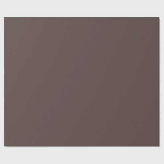 Trendy Dark Mocha Brown - Wrapping Paper Roll Geschenkpapier (Flach)