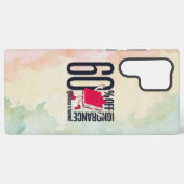 Trendy Dark Paper Texture Whimsical Book Samsung Galaxy Hülle (Rückseite (Horizontal))