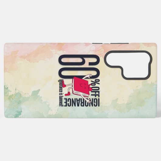 Trendy Dark Paper Texture Whimsical Book Samsung Galaxy Hülle (Rückseite (Horizontal))