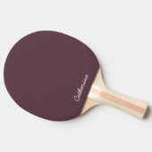Trendy Dark Plum Brown  Custom Ping Pong Paddle Tischtennis Schläger (Seitenansicht)