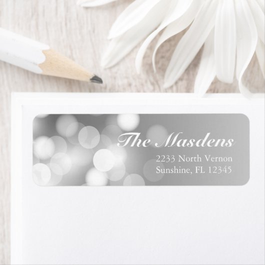 Trendy Dark Silver Funkelnd Bokeh Glitzer Abstrakt (Insitu)