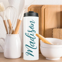 Trendy Dark Turquoise Handgeschriebenes Skript ben