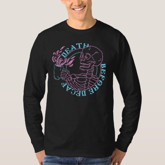 Trendy Death vor Decaf T-Shirt (Vorderseite)