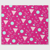 Trendy Decorative Monogram Liebe Bachelor Party Geschenkpapier (Flach)