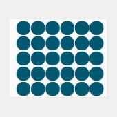 Trendy Deep Cyan - Label Etiketten (Blatt)