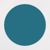 Trendy Deep Cyan - Label Etiketten (Design 2)