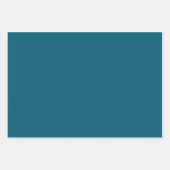 Trendy Deep Cyan - Wrapping Paper Sheets Set Geschenkpapier Set (Vorderseite 2)