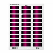 Trendy Deep Fushsia Gradiant Solid & Black Lable (Vorne)