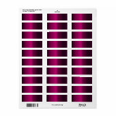 Trendy Deep Fushsia Gradiant Solid Lable (Vorne)
