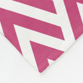 Trendy Deep Pink Monogram Diamond Muster Fleecedecke (Ecke)