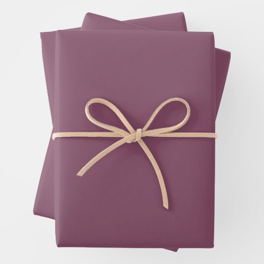 Trendy Deep Plum - Wrapping Paper Sheets Set Geschenkpapier Set (Beispiel)