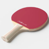 Trendy Deep Raspberry Red Custom Ping Pong Paddle Tischtennis Schläger (Vorderseite)