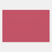 Trendy Deep Raspberry Red - Packpapier Blätter (Vorderseite 2)