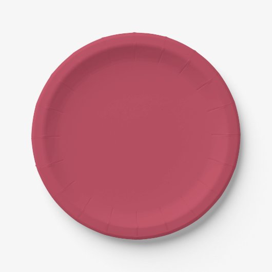 Trendy Deep Raspberry Red - Paper Tellers Pappteller (Vorderseite)