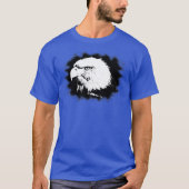 Trendy Deep Royal Blue Moderne Elegante Adler Leit T-Shirt (Vorderseite)
