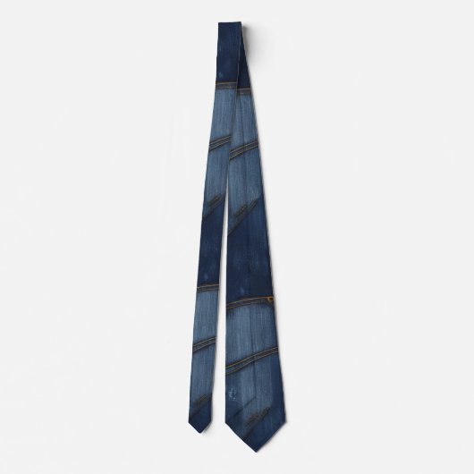 Trendy Denim Style Neck Tie Krawatte (Rückseite)