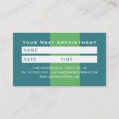 Trendy Dentist Design, Zahnarztberuf Visitenkarte (Rückseite)