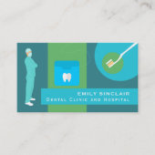 Trendy Dentist Design, Zahnarztberuf Visitenkarte (Vorderseite)