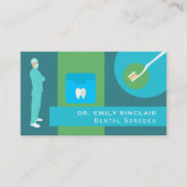 Trendy Dentist Design, Zahntechnik, Zahnarzt Visitenkarte (Vorderseite)