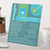 Trendy Dentist Design, Zahntechnik, Zahnarztdiener Sockelschild (In Situ)