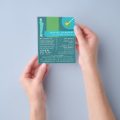 Trendy Dentist Design, Zahntechnik, Zahnarztwerbun Flyer (Gruppe)
