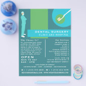 Trendy Dentist Design, Zahntechnik, Zahnarztwerbun Flyer (Einzeln)