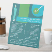 Trendy Dentist Design, Zahntechnik, Zahnarztwerbun Sockelschild (In Situ)