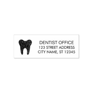 Trendy Dentist Office-Rücksendeadresse Permastempel