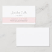 Trendy Design Elegant Monogram Clean Schlicht Luxe Visitenkarte (Vorne/Hinten)