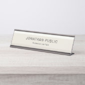 Trendy Design Elegante Pastellfarben Harmonie Schreibtischnamensplakette (Vorderseite )