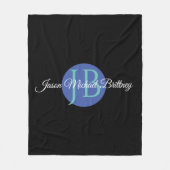 Trendy Design Personalisiere den Namen und das Mon Fleecedecke (Vorderseite)