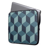 Trendy Design Vintage abstrakte Blockgeometrie Laptopschutzhülle (Vorderseite Links)