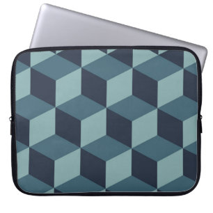 Trendy Design Vintage abstrakte Blockgeometrie Laptopschutzhülle