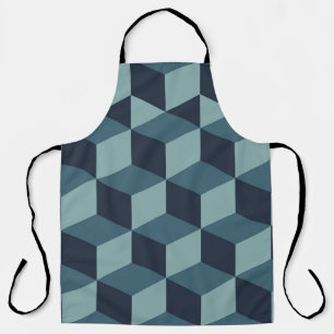 Trendy Design Vintage abstrakte Blockgeometrie Schürze