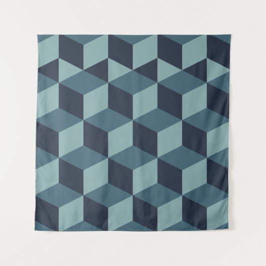 	Trendy Design Vintage abstrakte Blockgeometrie Wandteppich (Vorderseite)