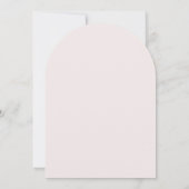Trendy Designer Dusty Rose Blush Arch Wedding Einladung (Rückseite)