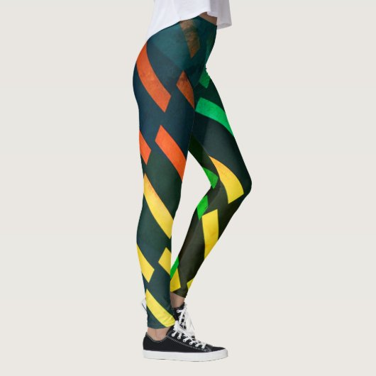 Trendy Diagonal Geometric - Leggings (Rechts)