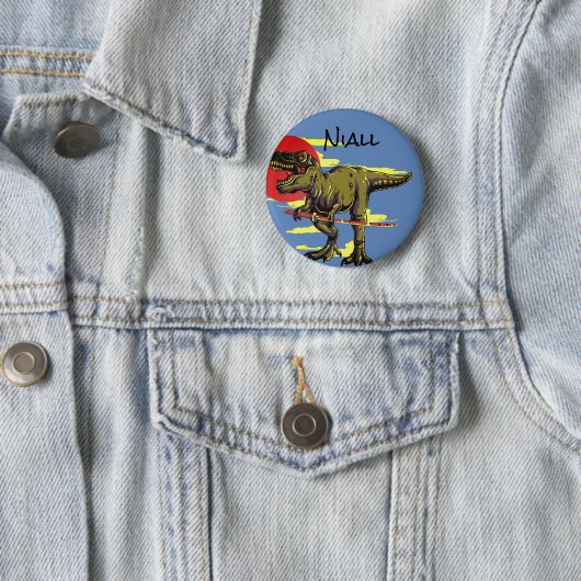 Trendy Dinosaur Button (Beispiel)