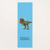 Trendy Dinosaur Personalisiert Yogamatte (Rückseite)