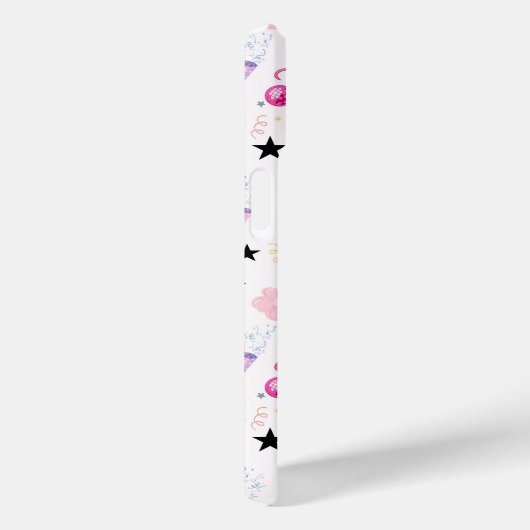 Trendy Disco Celebration Party Seamless Pattern Case-Mate iPhone Hülle (Rückseite / Rechts)