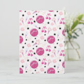 Trendy Disco Celebration Party Seamless Pattern Einladung (Stehend Vorderseite)