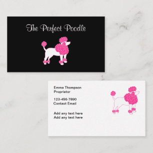 Trendy Dog Grooming Business Card Design Visitenkarte
