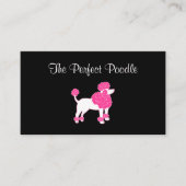 Trendy Dog Grooming Business Card Design Visitenkarte (Vorderseite)