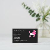 Trendy Dog Grooming Termin Business Cards Visitenkarte (Stehend Vorderseite)