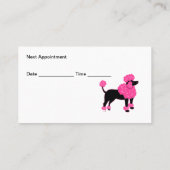 Trendy Dog Grooming Termin Business Cards Visitenkarte (Rückseite)