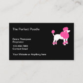 Trendy Dog Grooming Termin Business Cards Visitenkarte (Vorderseite)