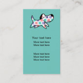 Trendy Dog Pets Theme Business Cards Visitenkarte (Vorderseite)
