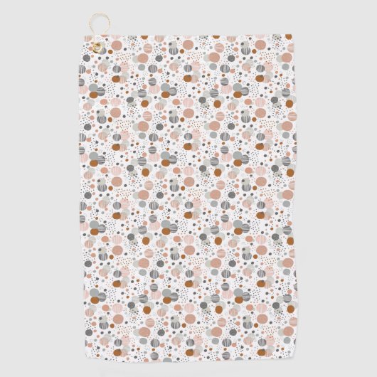 Trendy dots Muster Badehandtuch Golfhandtuch (Vorderseite)