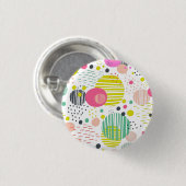 Trendy dots Muster werfen Kissen Getränke Coaster Button (Vorne & Hinten)